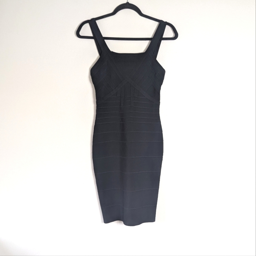 XS Herve Leger Black Bodycon Bandage Dress